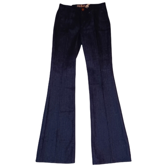 Anthropologie MIH Marrakesh Hi Rise Flare Leg Jeans Indigo Size 27 - Picture 2 of 9
